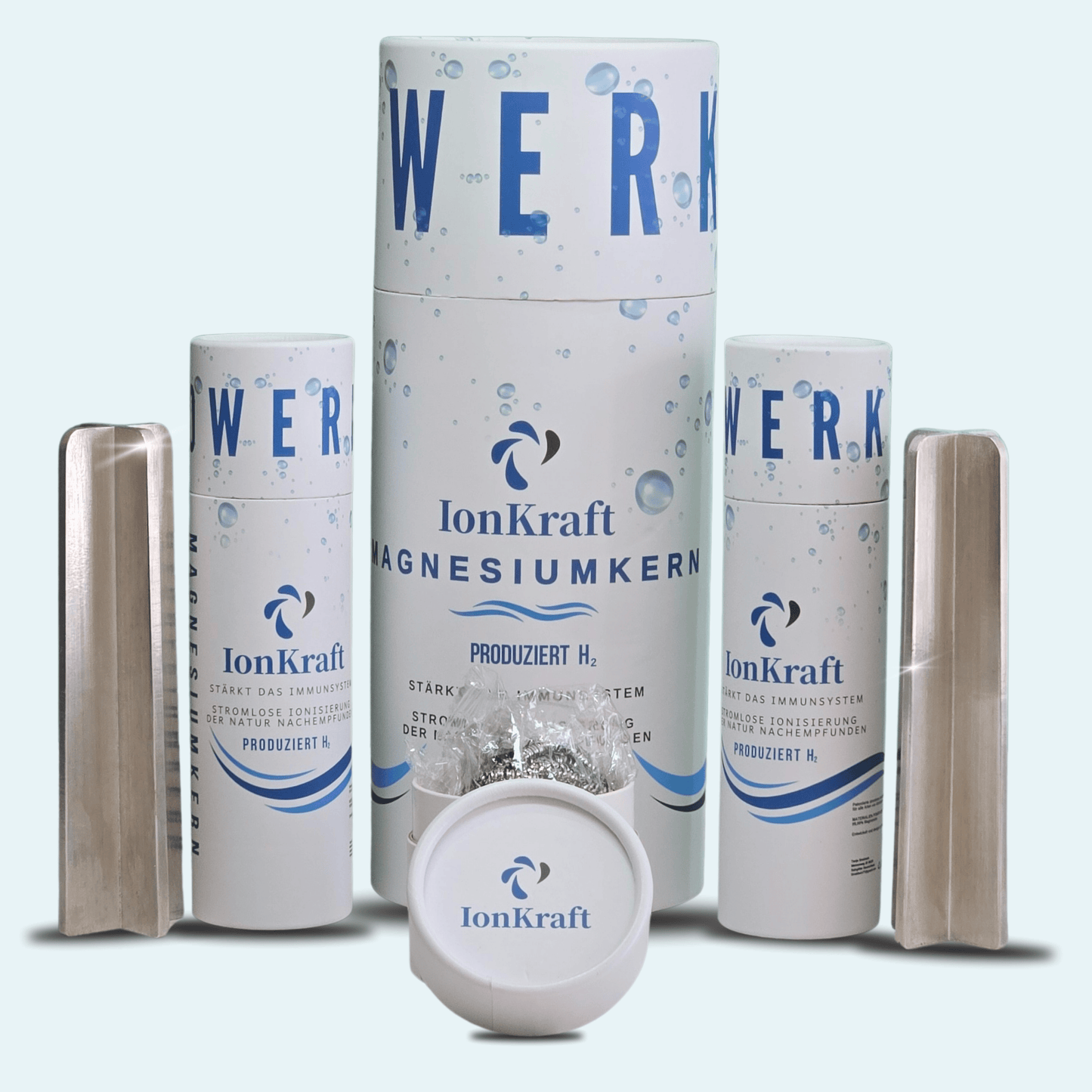 Verwandle dein Wasser in Energie – Ionkraft Magnesium Kern für aktives Trinkwasser
