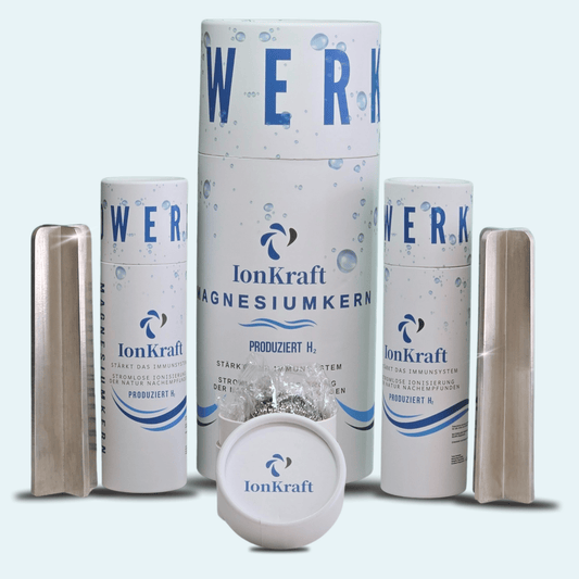 Verwandle dein Wasser in Energie – Ionkraft Magnesium Kern für aktives Trinkwasser